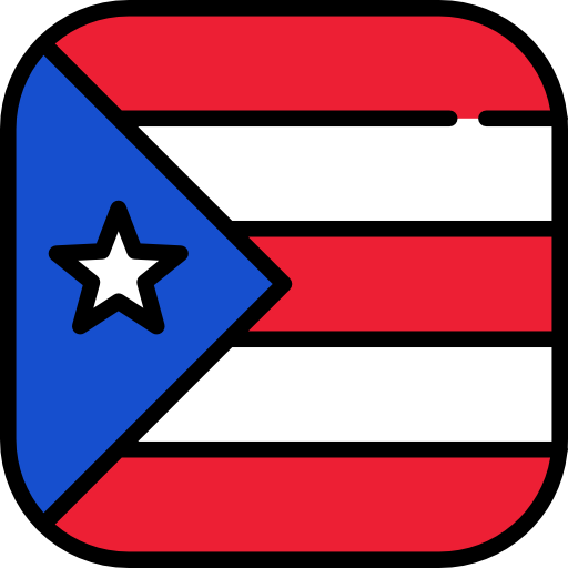 Puerto Rico Flags Rounded Square Icon 8302