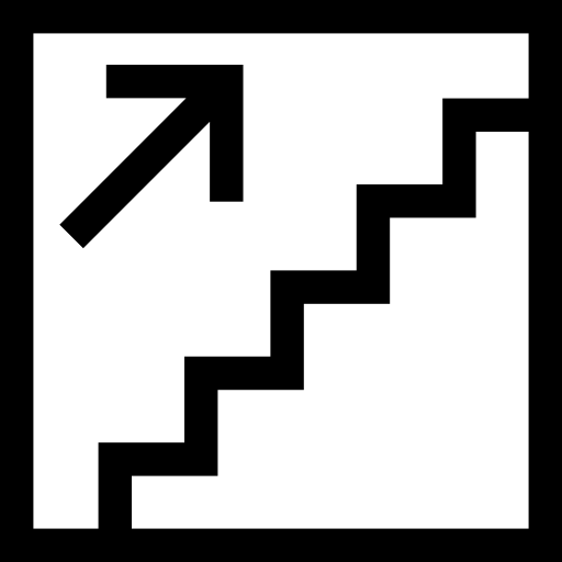 Stairs Basic Straight Lineal icon