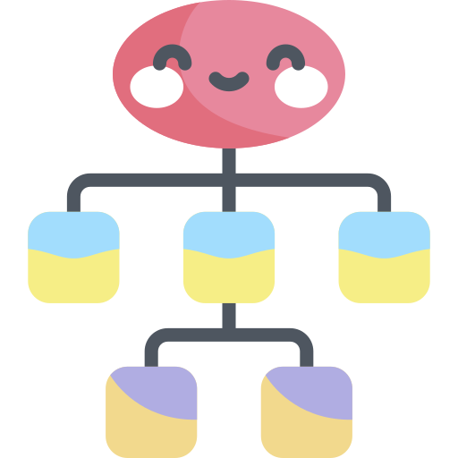 Organization chart - free icon