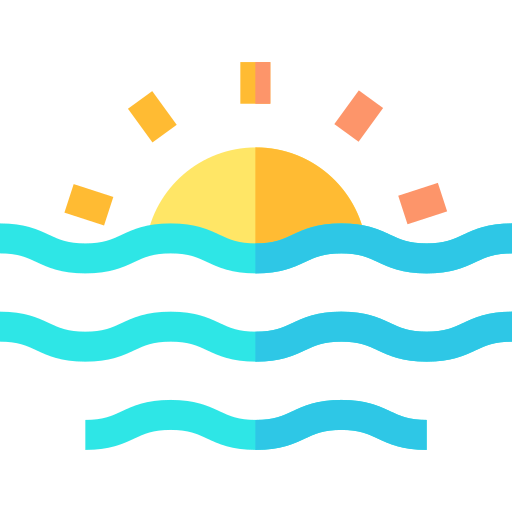 Sunset Basic Straight Flat icon