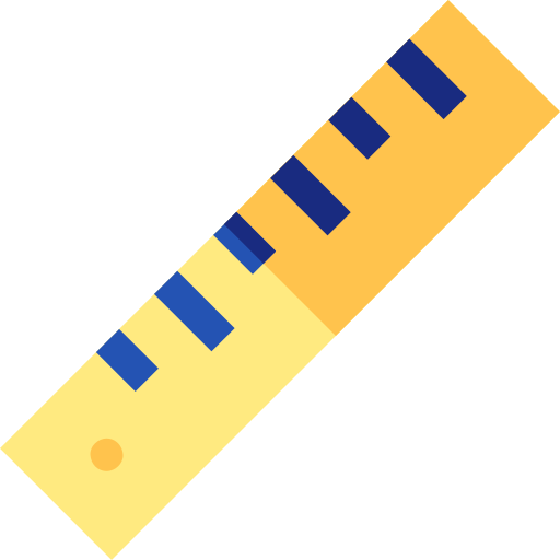 Ruler Basic Straight Flat icon