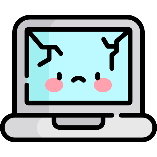 Laptop Kawaii Lineal color icon