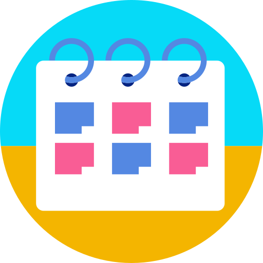 calendario de escritorio icono gratis