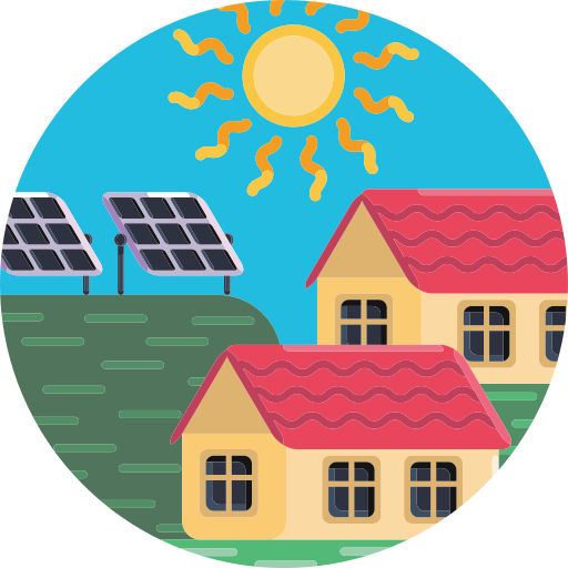 Solar Panel Generic Circular Icon