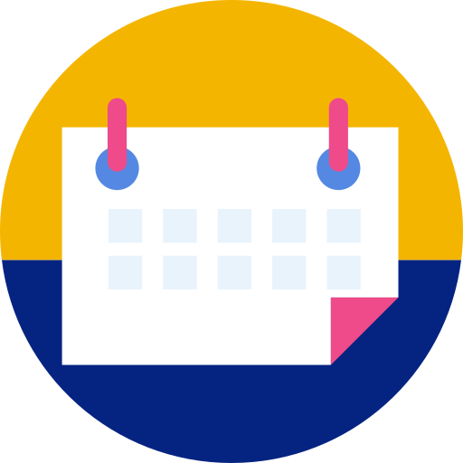 página del calendario icono gratis