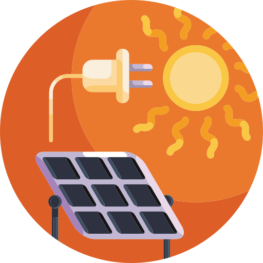 panel solar icono gratis