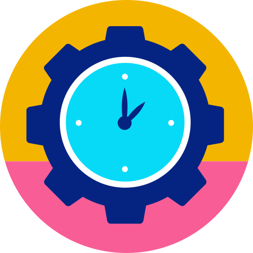 reloj circular icono gratis