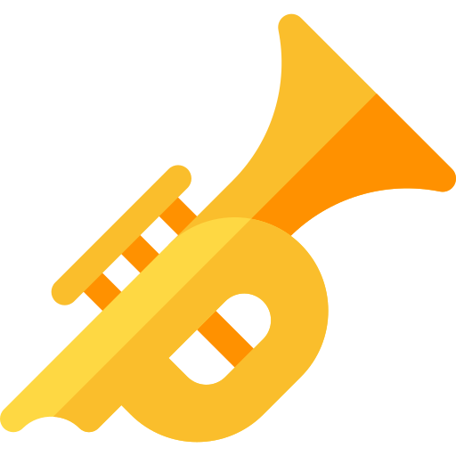 Trumpet Basic Rounded Flat icon