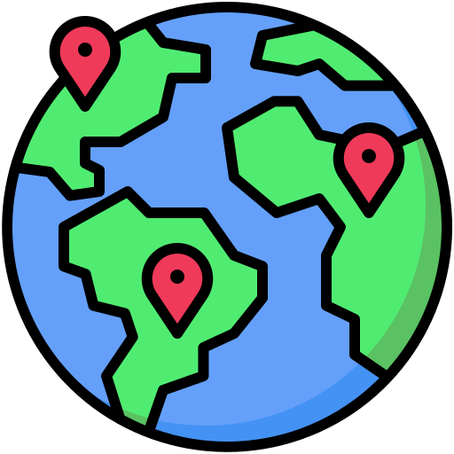 mapa y ubicación icono gratis