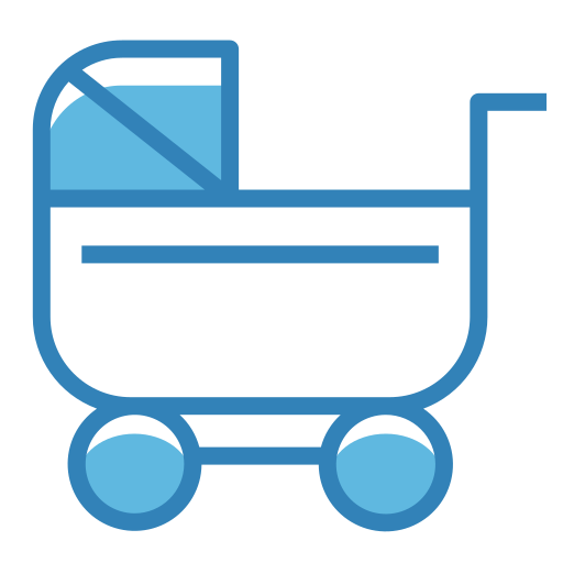 Baby stroller Generic Blue icon