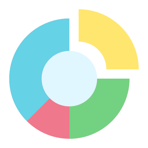 gráfico circular icono gratis