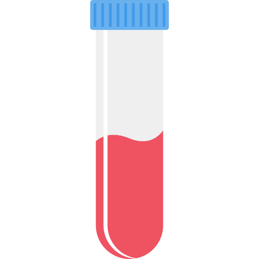 Blood tube free icon