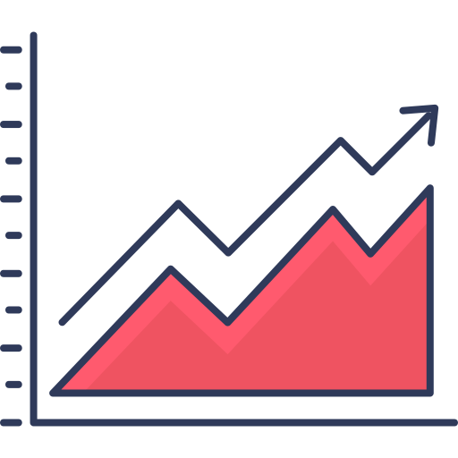 Graph Dinosoft Lineal Color Icon