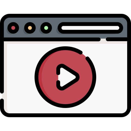 reproductor de video icono gratis