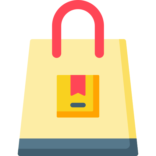 Shopping bag icon Special Flat