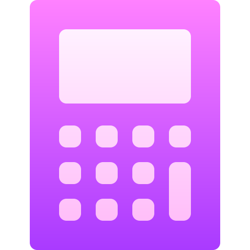 Calculator Basic Gradient Gradient Icon