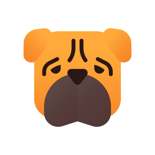 Shar pei Generic Flat Gradient icon