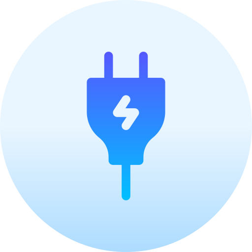 Plug Basic Gradient Circular Icon