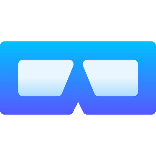 gafas 3d icono gratis