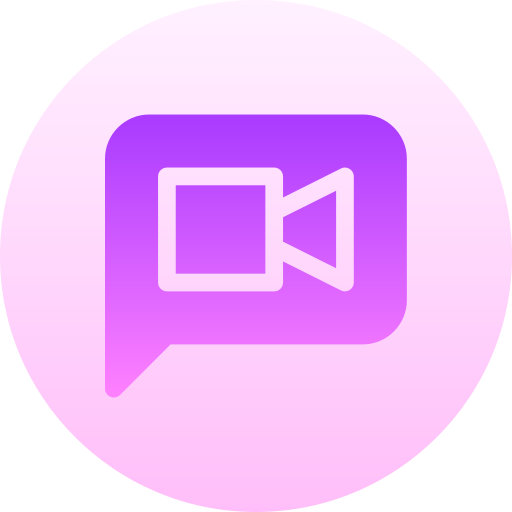 chat de video icono gratis