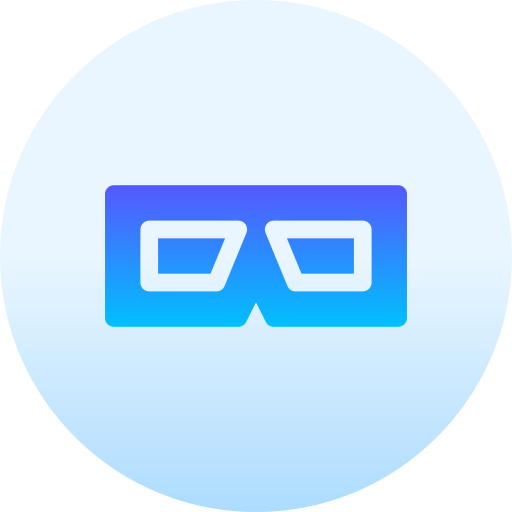 gafas 3d icono gratis