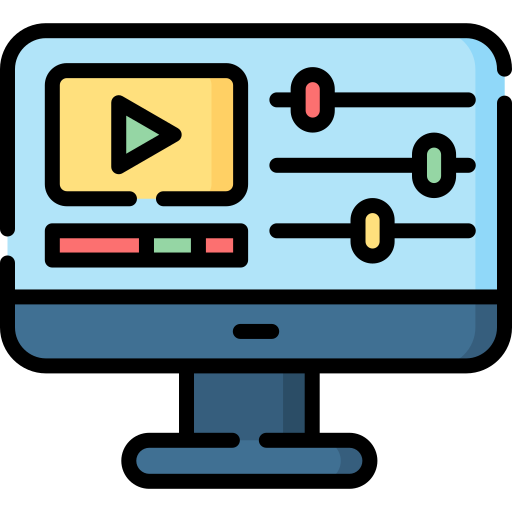 Video Editor Vector Design Images, Video Editor Icon Design, Video Editor,  Video Editor Icon, Video Editing PNG Image For Free Download