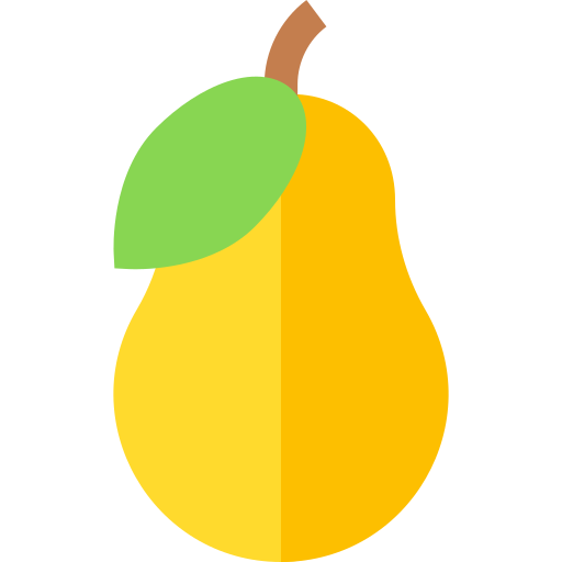 Pear Basic Straight Flat icon