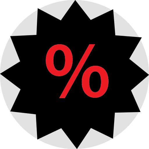 Percentage free icon