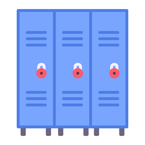 Lockers - free icon