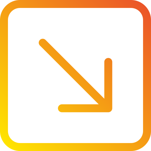 pfeil nach rechts unten kostenlos Icon