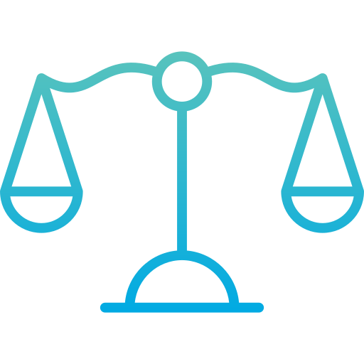 Justice scale Generic Gradient icon