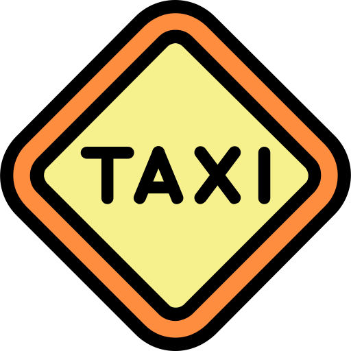 parada de taxi icono gratis