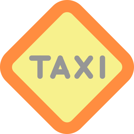 parada de taxi icono gratis