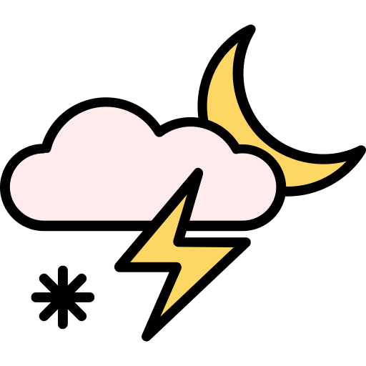 Lightning Generic Outline Color icon