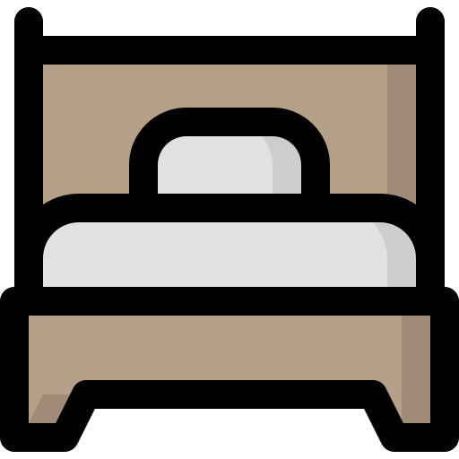 Cama individual icono gratis