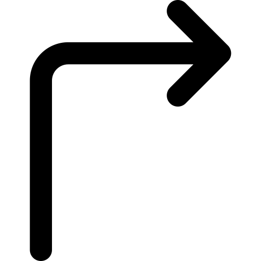 Right turn free icon