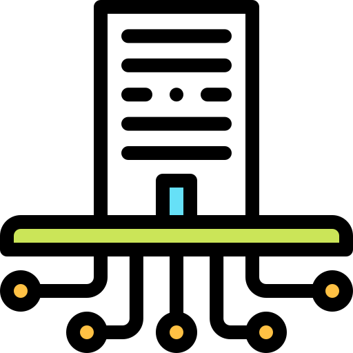 ciudad inteligente icono gratis