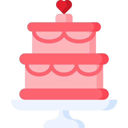 pastel de bodas icono gratis