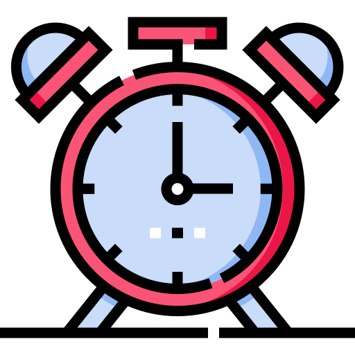 Alarm clock - Free time and date icons