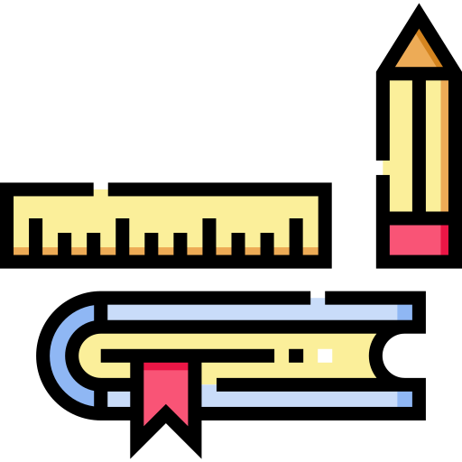 Stationary Detailed Straight Lineal color icon