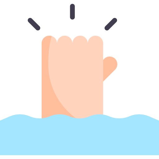 Drowning - free icon