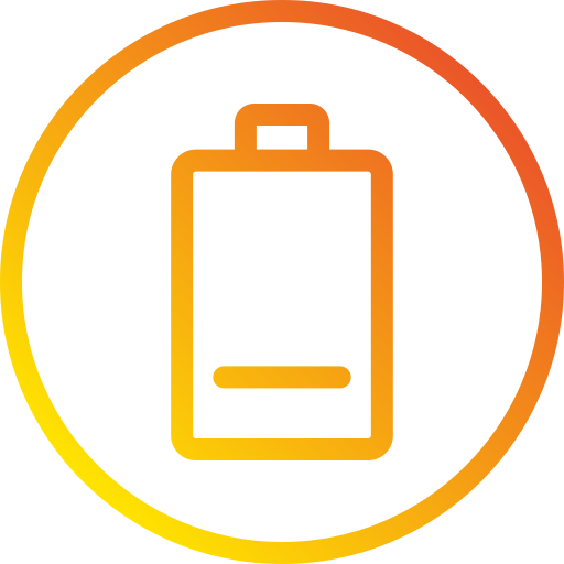 batería baja icono gratis