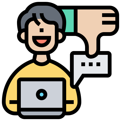 Negative free icon