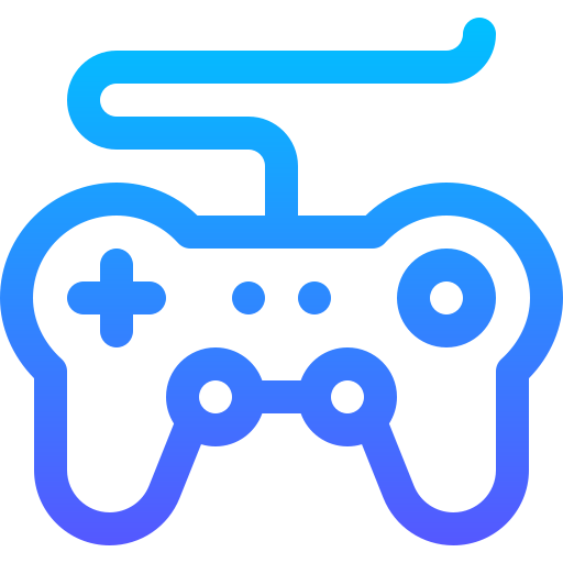 Gamepad Basic Gradient Lineal color icon