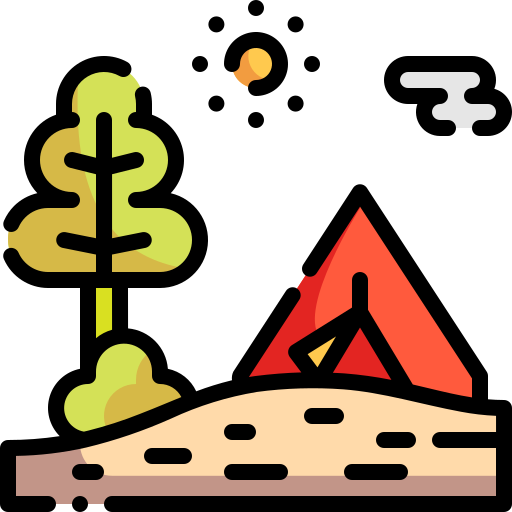 cámping icono gratis