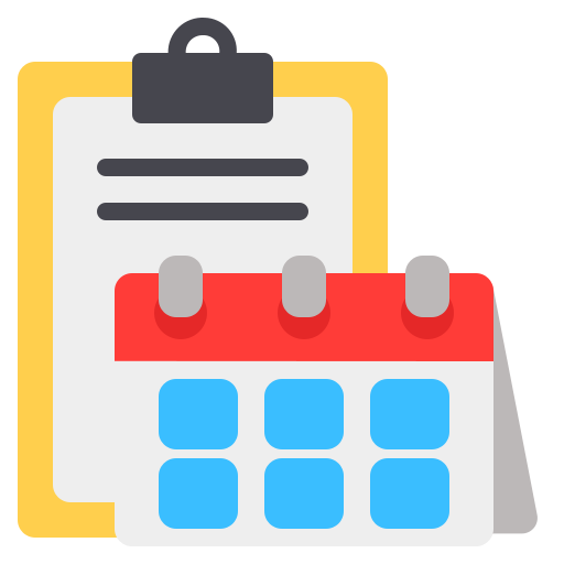 Schedule - free icon