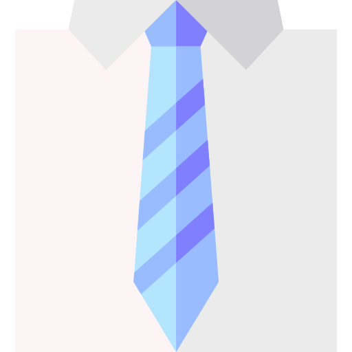 Tie Basic Straight Flat icon