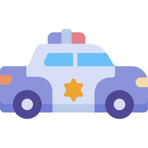 coche de policía icono gratis