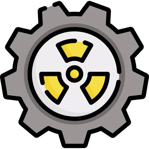 energía nuclear icono gratis