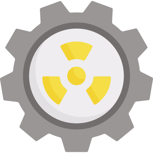 energía nuclear icono gratis